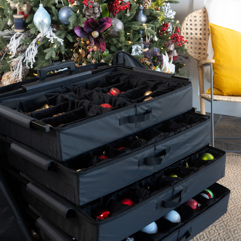 TreeKeeper Telescoping Ornament Storage Box with Dividers
